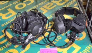 2x Racal Acoustics Jetgard Headsets.