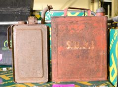 Vintage Paraffin & Petrol Cans.