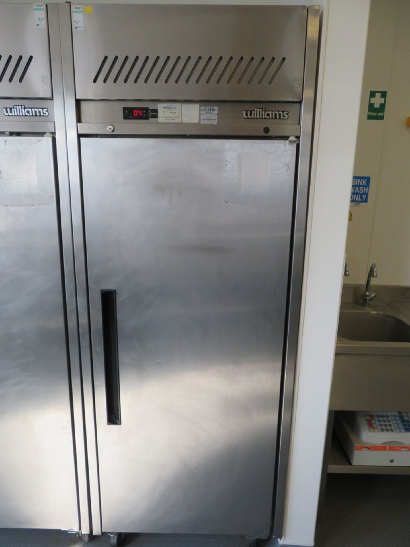 WILLIAMS MODEL MJ1SA STAINLESS STEEL SINGLE DOOR FRIDGE