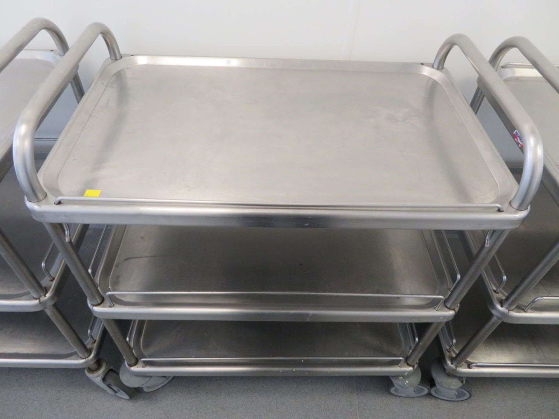 STAINLESS STEEL THREE TIER TROLLEY