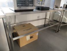 STAINLESS STEEL PREP TABLE; 1700 X 700 X 900MM