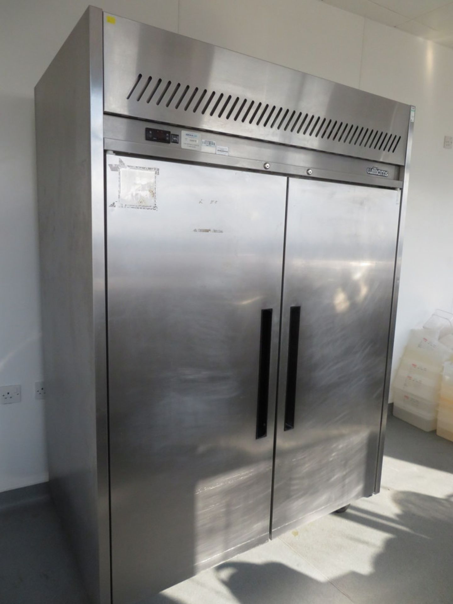 WILLIAMS MODEL HJ2SA STAINLESS STEEL DOUBLE DOOR FRIDGE