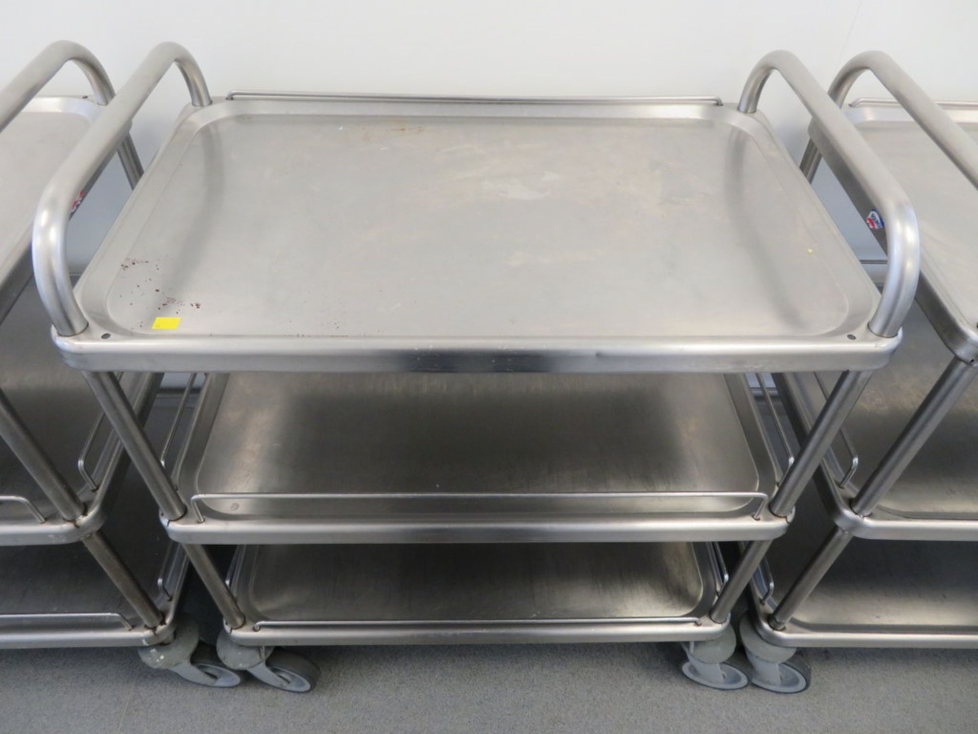 STAINLESS STEEL THREE TIER TROLLEY