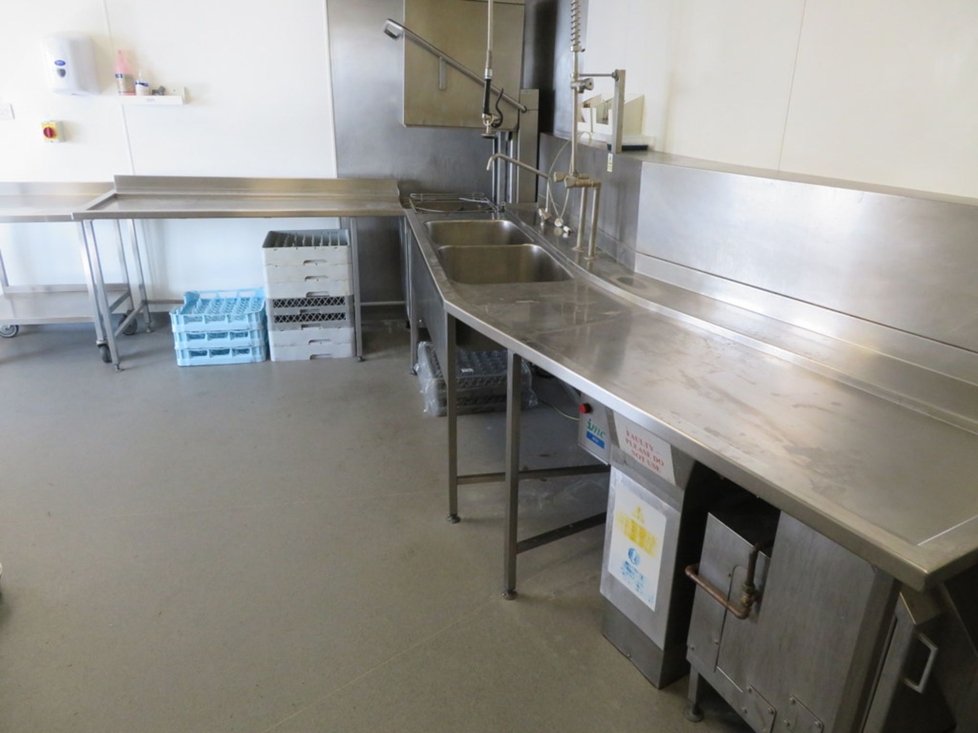 2012 HOBART MODEL AMXXRS-30 STAINLESS STEEL PASS-THROUGH WAREWASHER - Image 12 of 12