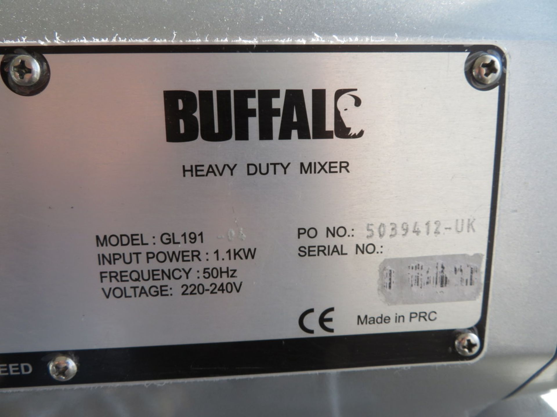 BUFFALO MODEL GL191-04 MIXER - Image 6 of 6