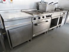 EXCLUSIVE RANGES MODEL EHE 80 STAINLESS STEEL COMMERCIAL COOKING RANGE