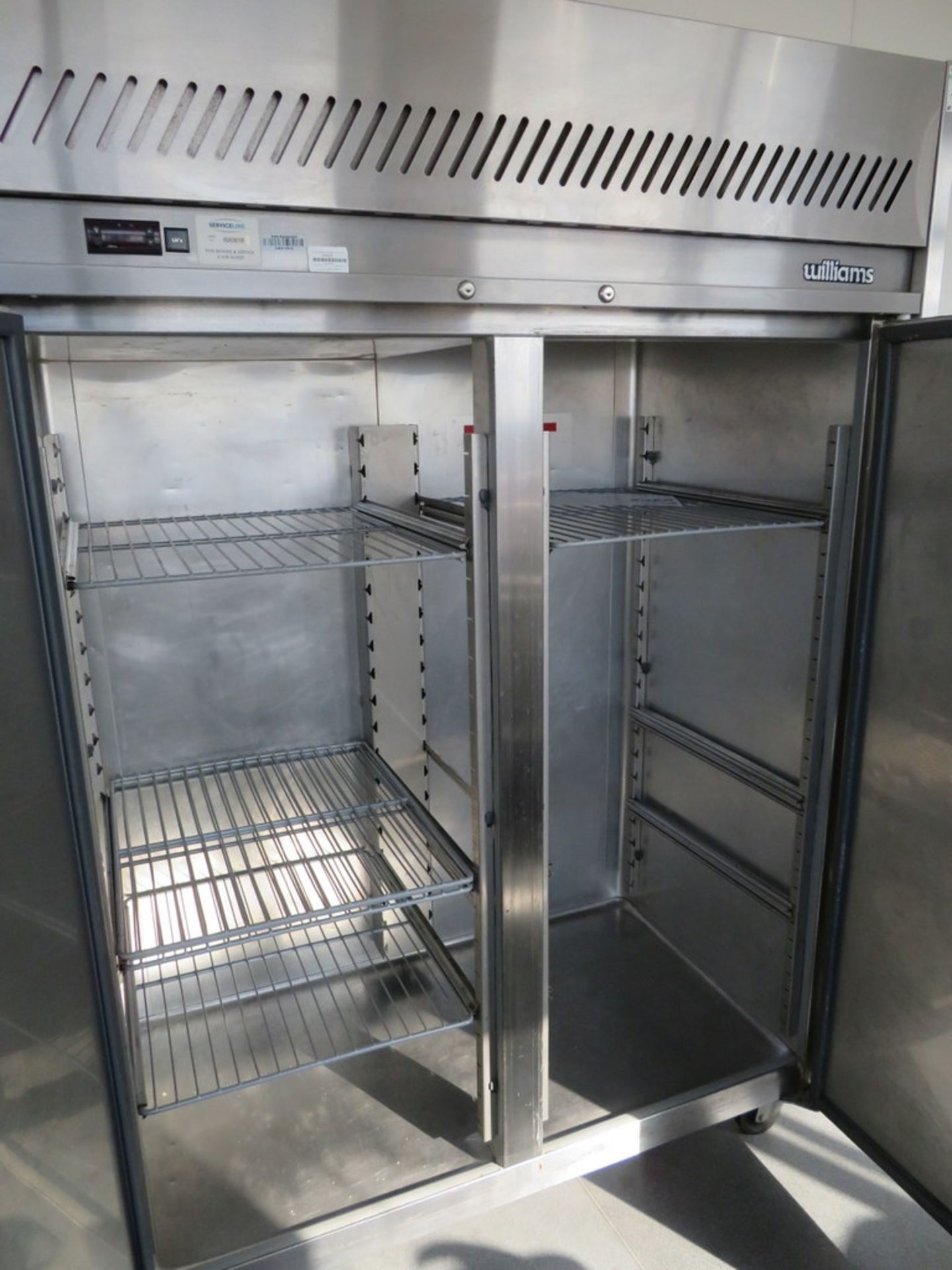 WILLIAMS MODEL HJ2SA STAINLESS STEEL DOUBLE DOOR FRIDGE - Image 2 of 3