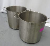 2x Cooking Pot With Handles.