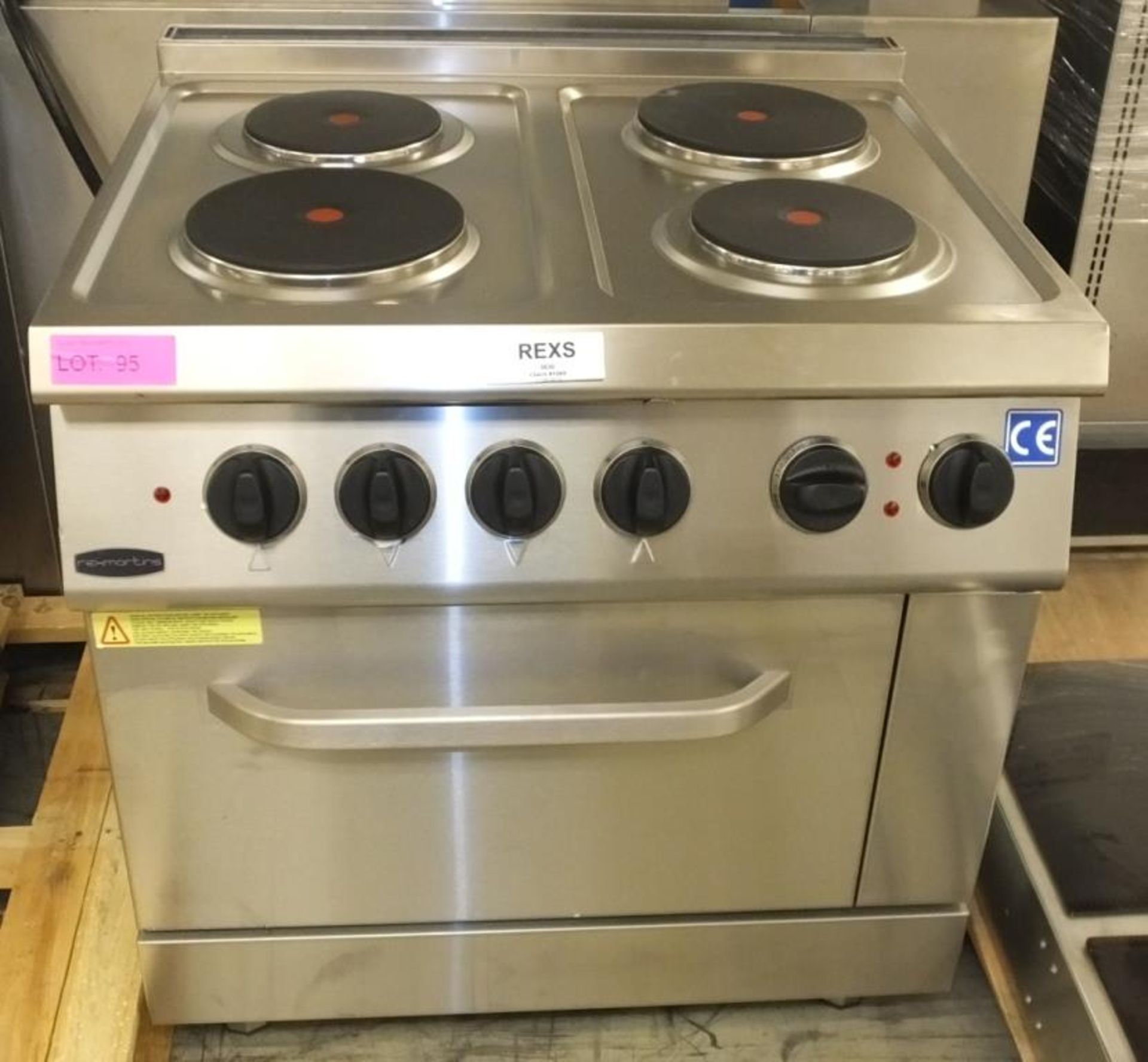 Rexmartins Model G7K210E 4 Burner Range Oven, 3 Phase, 14.8KW, Unused but no box, top ring - Image 5 of 5