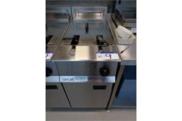 Lincat Twin Basket Fryer Opus 0E7105. 3 phase. Single 14L Tank.