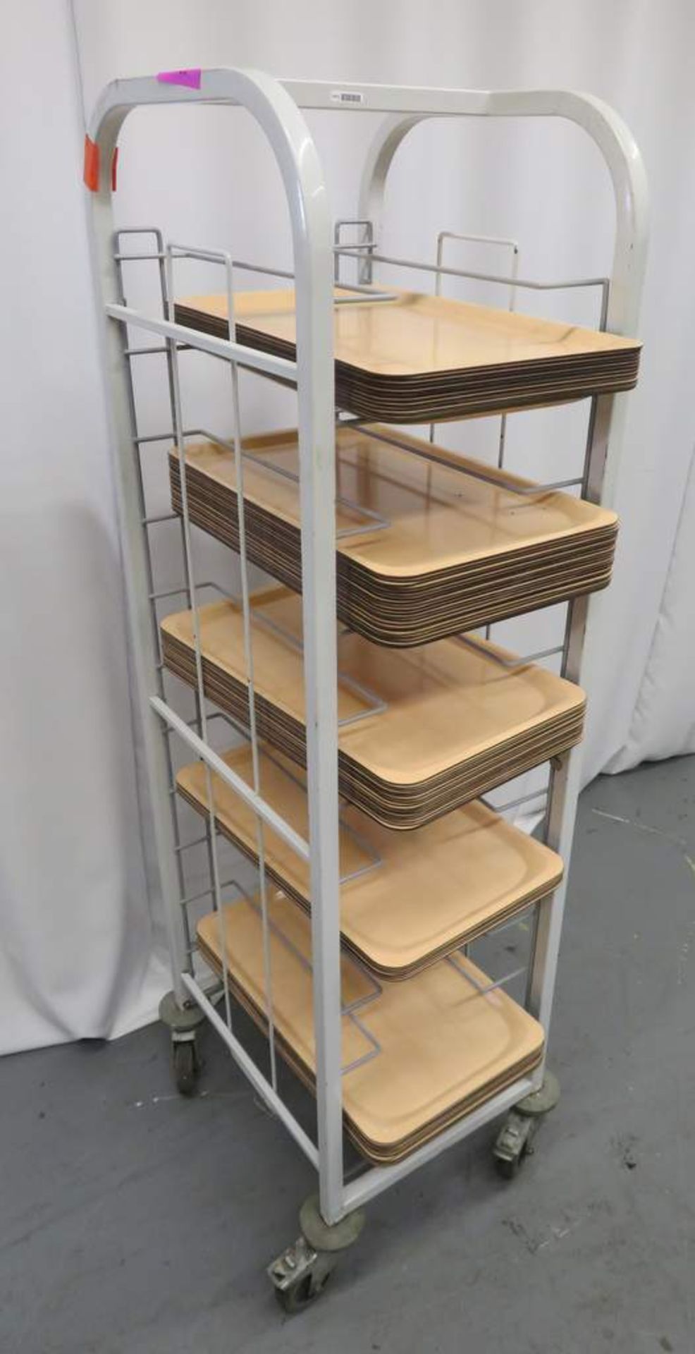 Mobile Single Tray Rack. Dimensions: 420x500x1570mm (LxWxH)