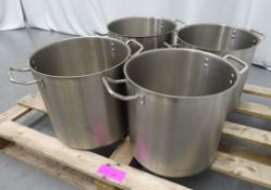 4x Cooking Pot With Handles.