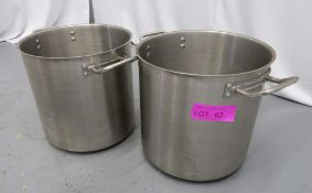 2x Cooking Pot With Handles.