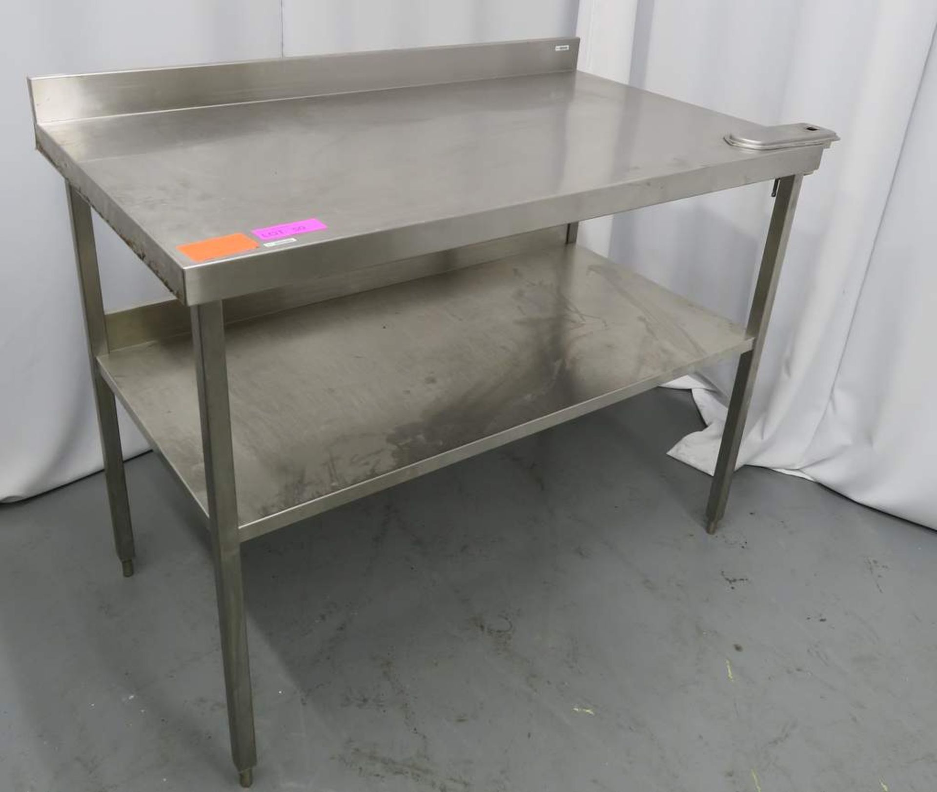 Stainless Steel Preparation Table. Dimensions: 1200x700x920mm (LxWxH)