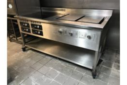 Control Induction Cooking Suite, large Electric Mobile Range.