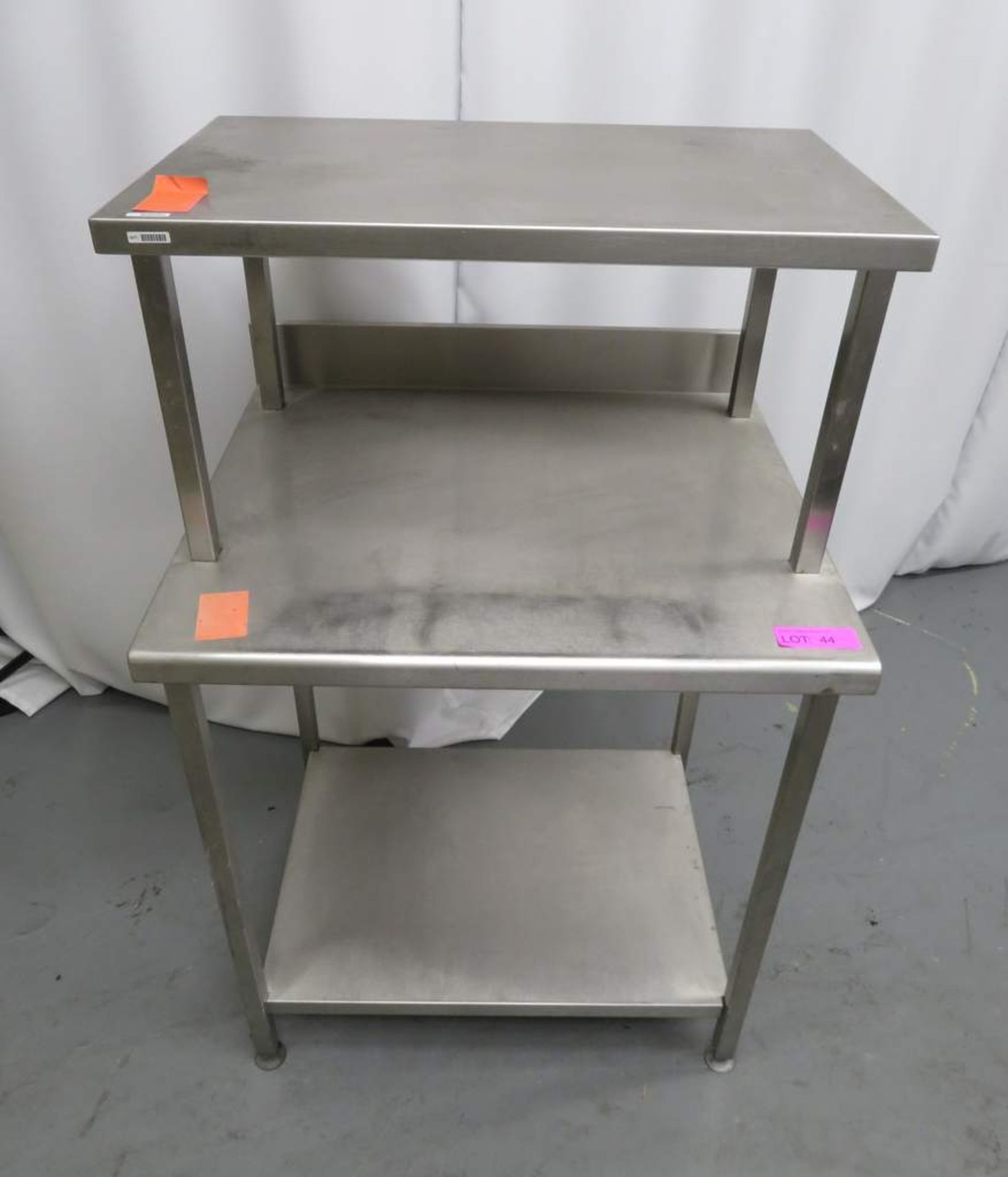 Double Tier Stainless Steel Preparation Table. Dimensions: 800x700x1260mm (LxWxH) - Image 2 of 4