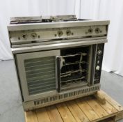 Flacon 6 Ring Gas Burner Oven. Unknown Model. For Spares Or Repairs.
