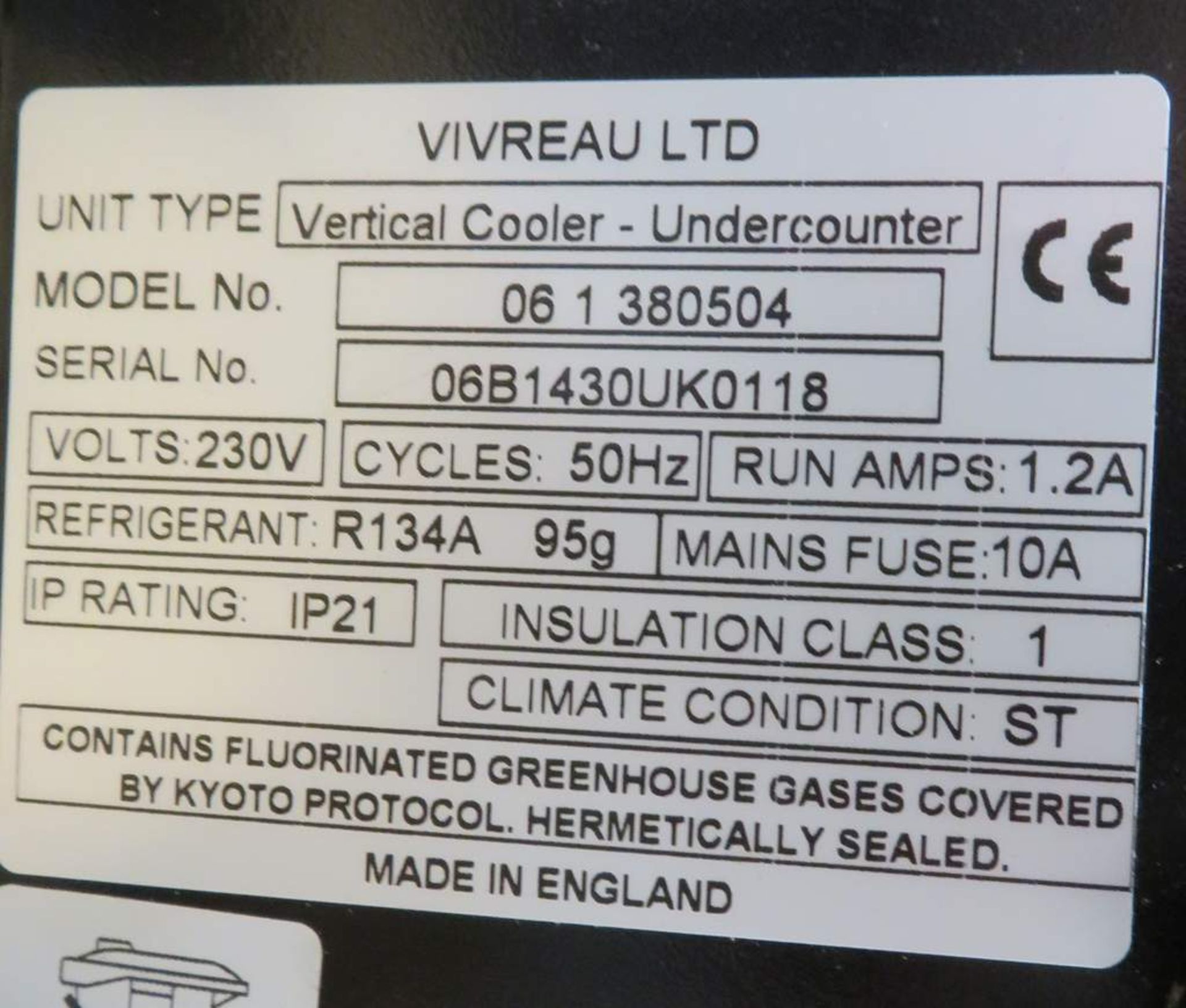 Cornelius Carb 2000, Viverau Vertical Undercounter & 2x V-Boiler. - Image 8 of 9