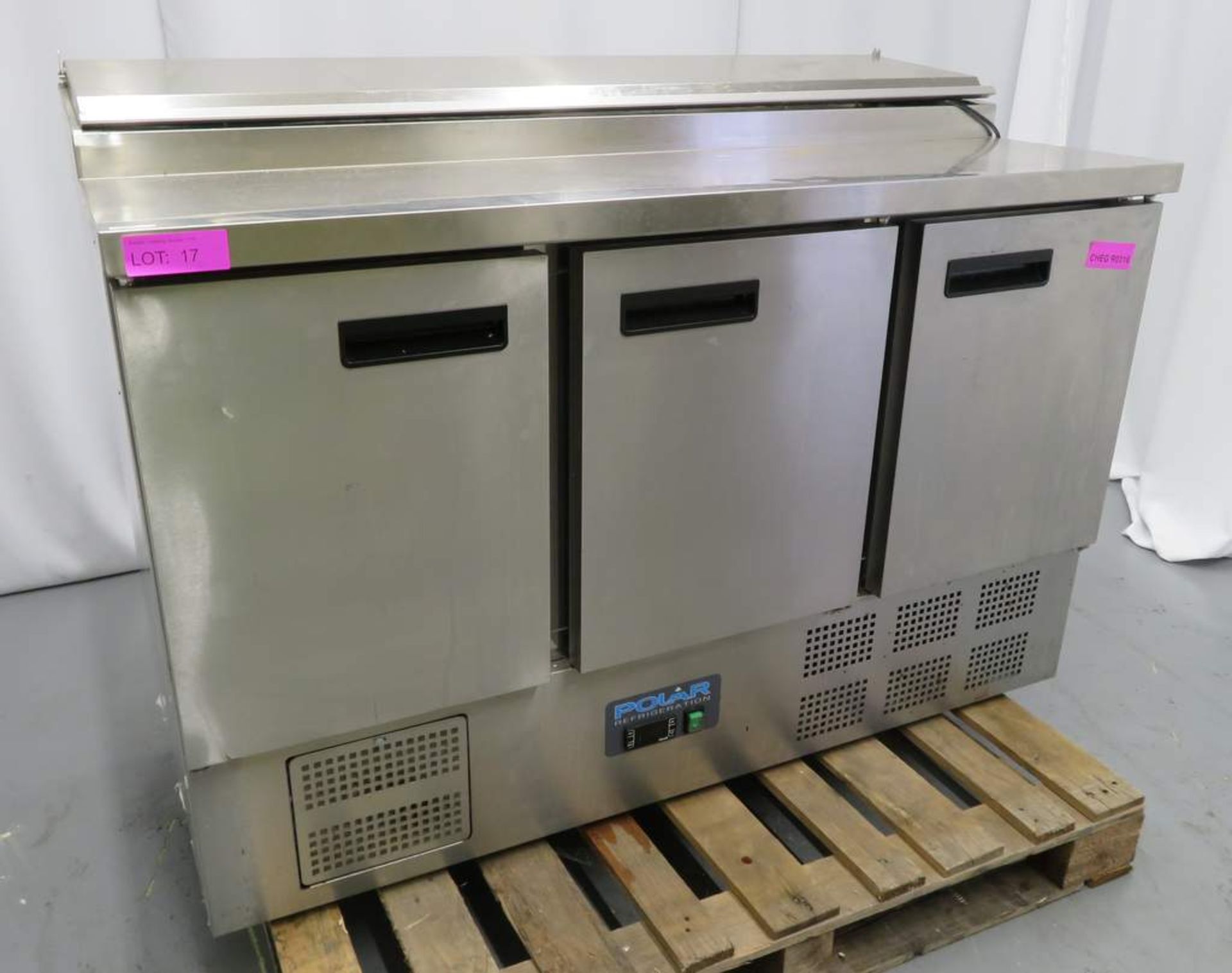 Polar G605 Refrigerated 3 Door Preperation Unit.