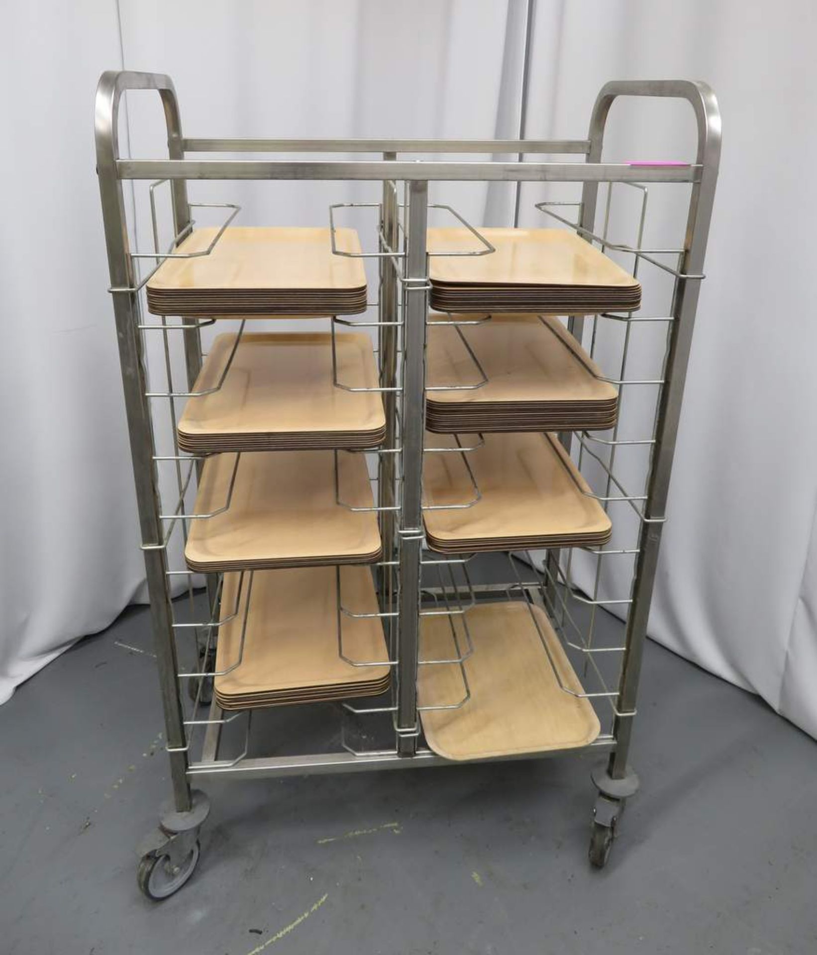 Mobile Double Tray Rack. Dimensions: 860x550x1450mm (LxWxH) - Image 2 of 4