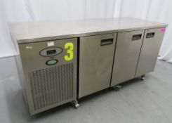 Foster Under Counter Stainless Steel Preparation Fridge, Model: PRO1/3H-A.