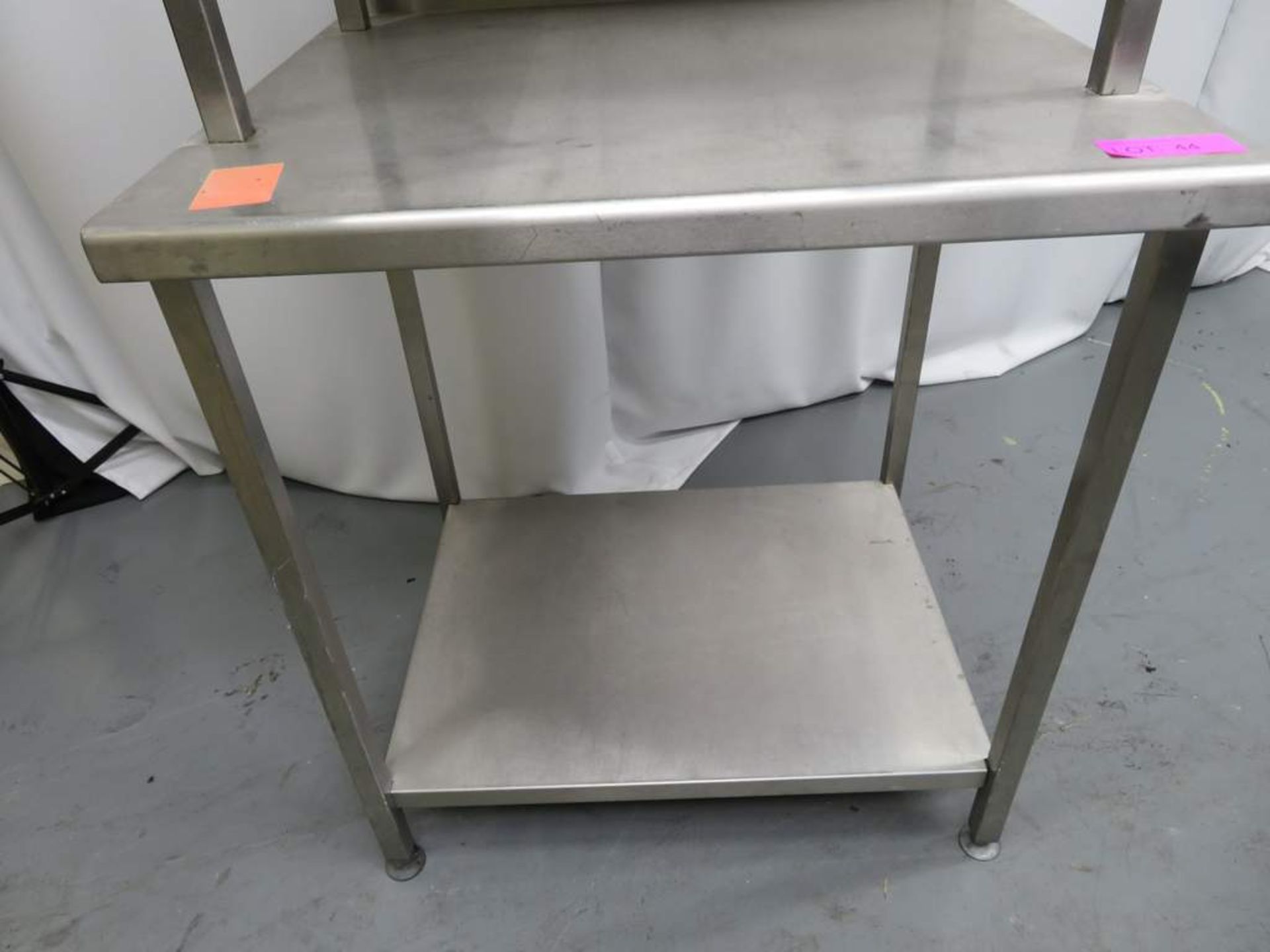 Double Tier Stainless Steel Preparation Table. Dimensions: 800x700x1260mm (LxWxH) - Image 4 of 4