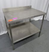 Stainless Steel Preparation Table. Dimensions: 1000x700x910mm (LxWxH)