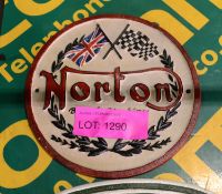 Norton Cast Sign.