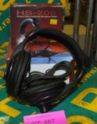 2x HS-206 Dynamic Combo Headphones