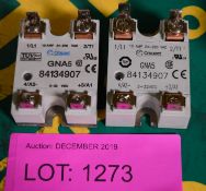 2x Solid State Relays GNA5 280V 10A Max Load.