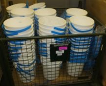 117x Plastic Buckets with Lids & Taps
