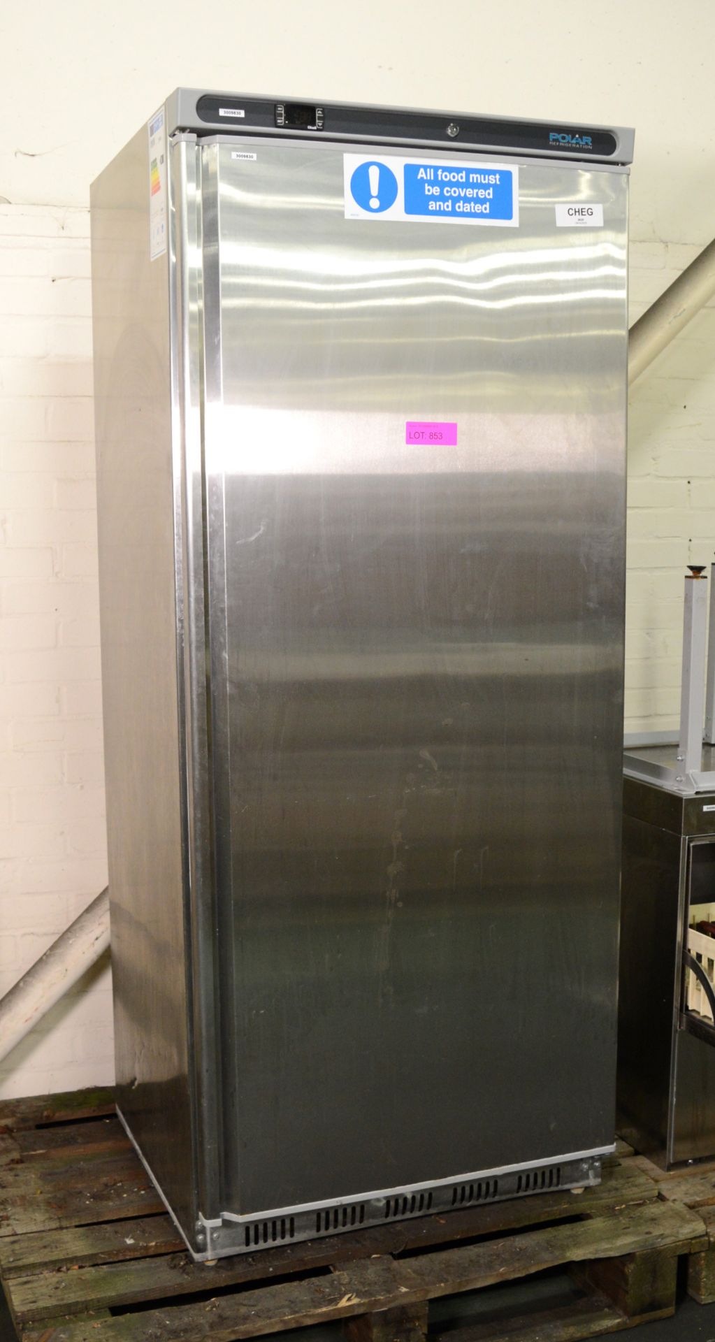 Polar Single Door Freezer 600ltr W780 x D695 x H1890mm.