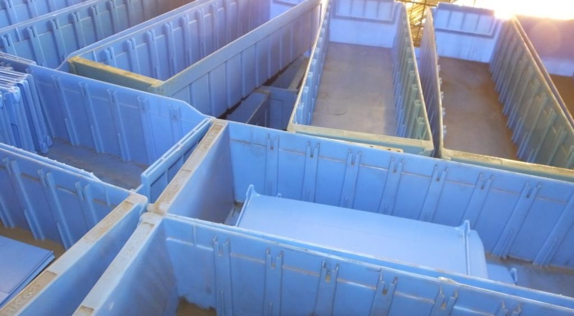96x Blue Plastic storage bins - Image 2 of 2