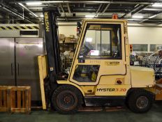 Hyster 3.2 Tonne Closed Cabin Diesel Forklift.