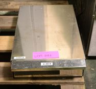 Stainless/Steel Coffee Knock Box 255 x 410 x 90mm.