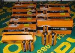 Industrial Duracell Batteries - C size 10 per box - 6 boxes, D size 10 per box - 3 boxes