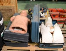 3x Resuscitation Manikins with 2x Carry Cases.