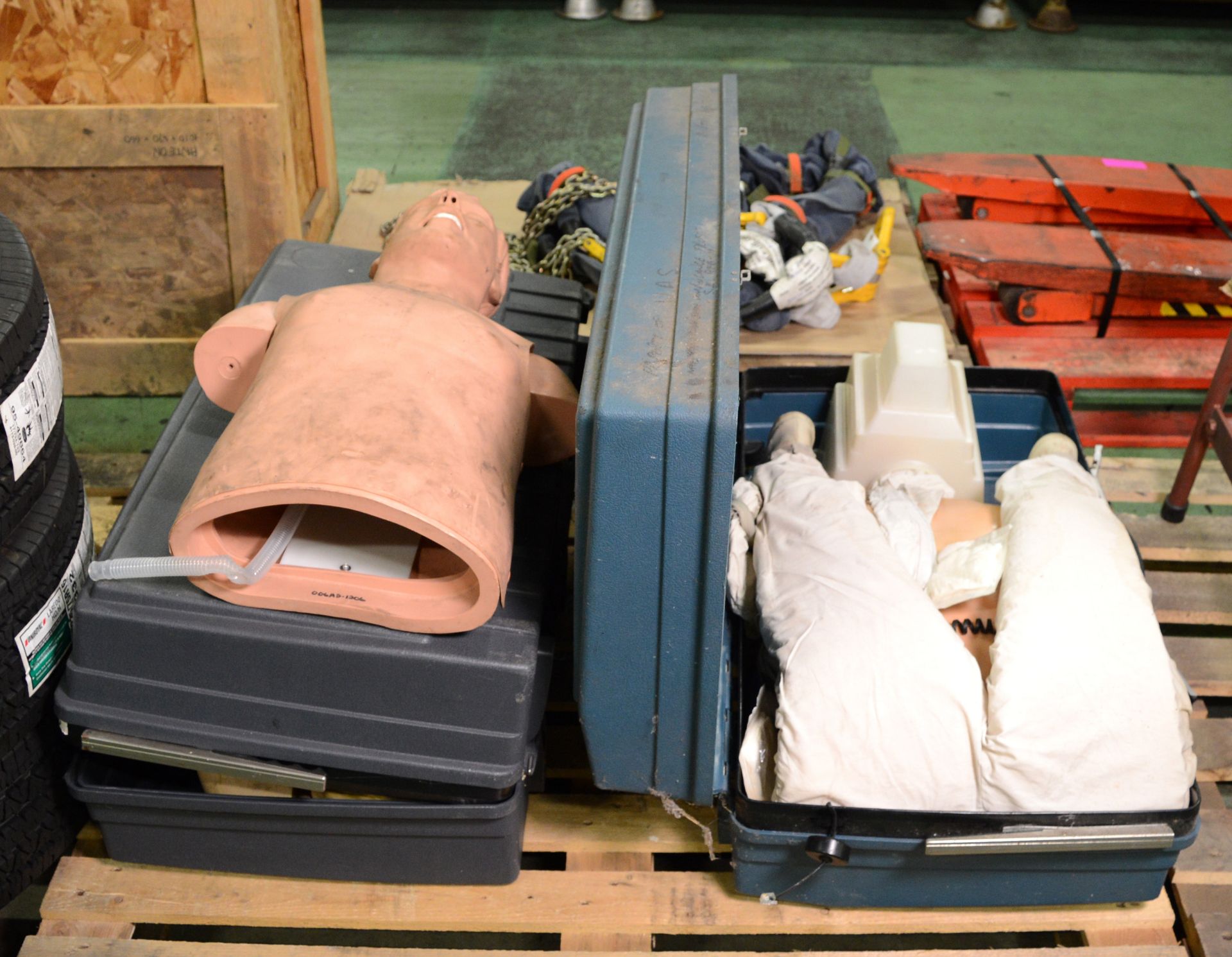 3x Resuscitation Manikins with 2x Carry Cases.