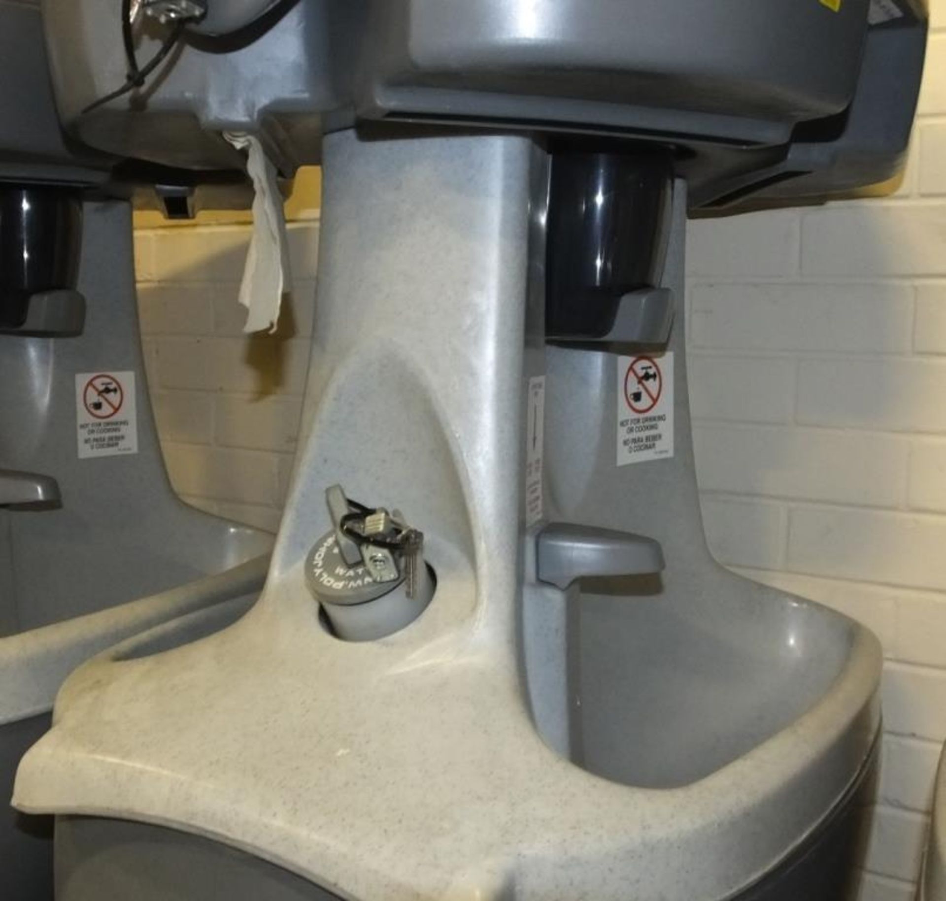 Plastic Hand Wash Station with Soap & Paper Towel Dispenser - Image 2 of 2