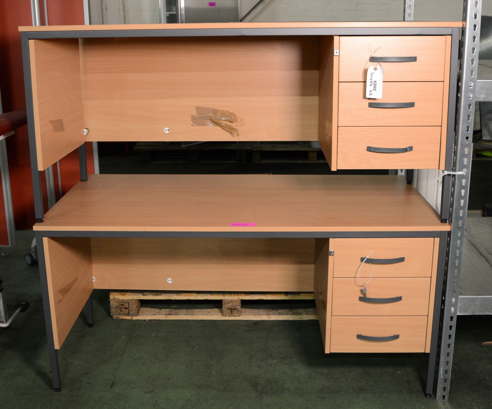 2X Office DeskS L1540 x W750 x H730mm.