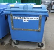 Large Mobile Recycle Bin Blue