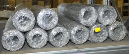 10x Rolls of Galvanised Chicken Wire W 0.6m x L10m