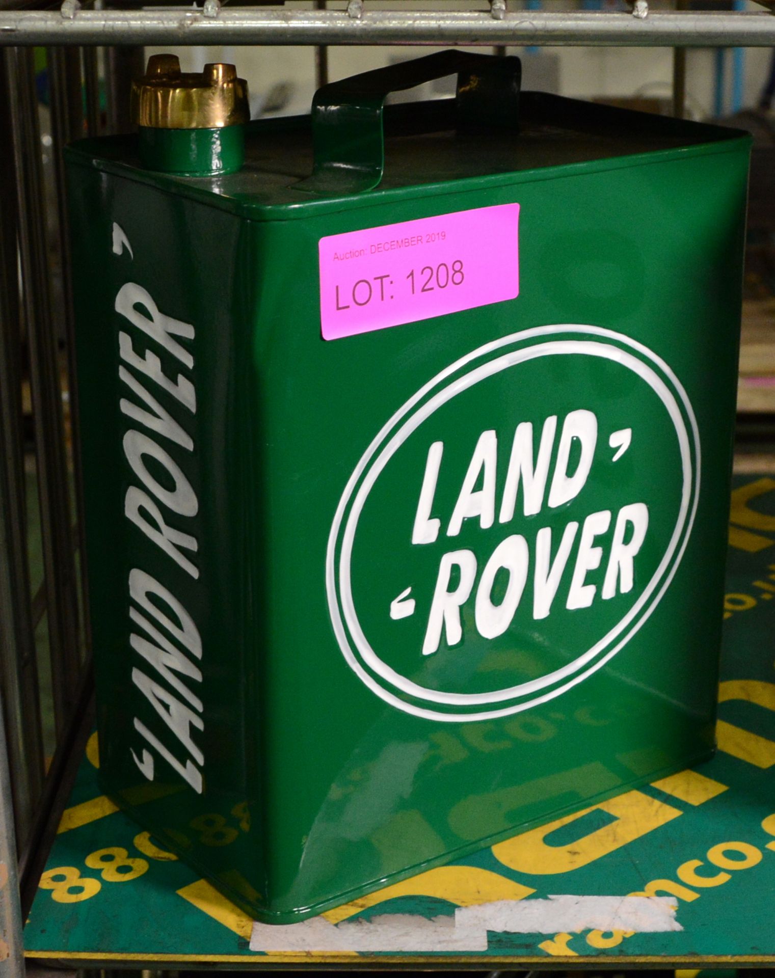 Rectangular Land Rover Oil Can.