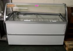 Crystal Venus 13 Ice Cream Counter W1676 x D862 x H1263mm.