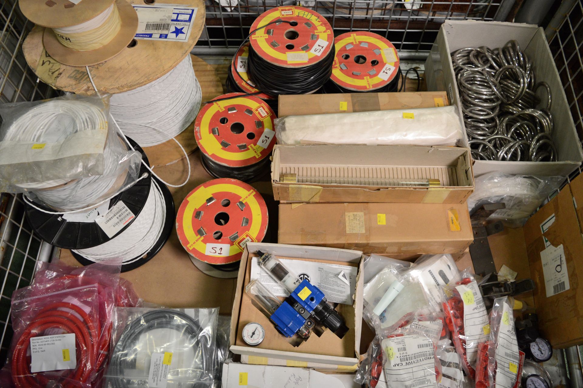 Part & Full Reels of Cable. Mechanical Spares. Rotary Switches. Switches. 5x Reels Flat 2 - Image 2 of 2