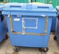 Large Mobile Recycle Bin Blue