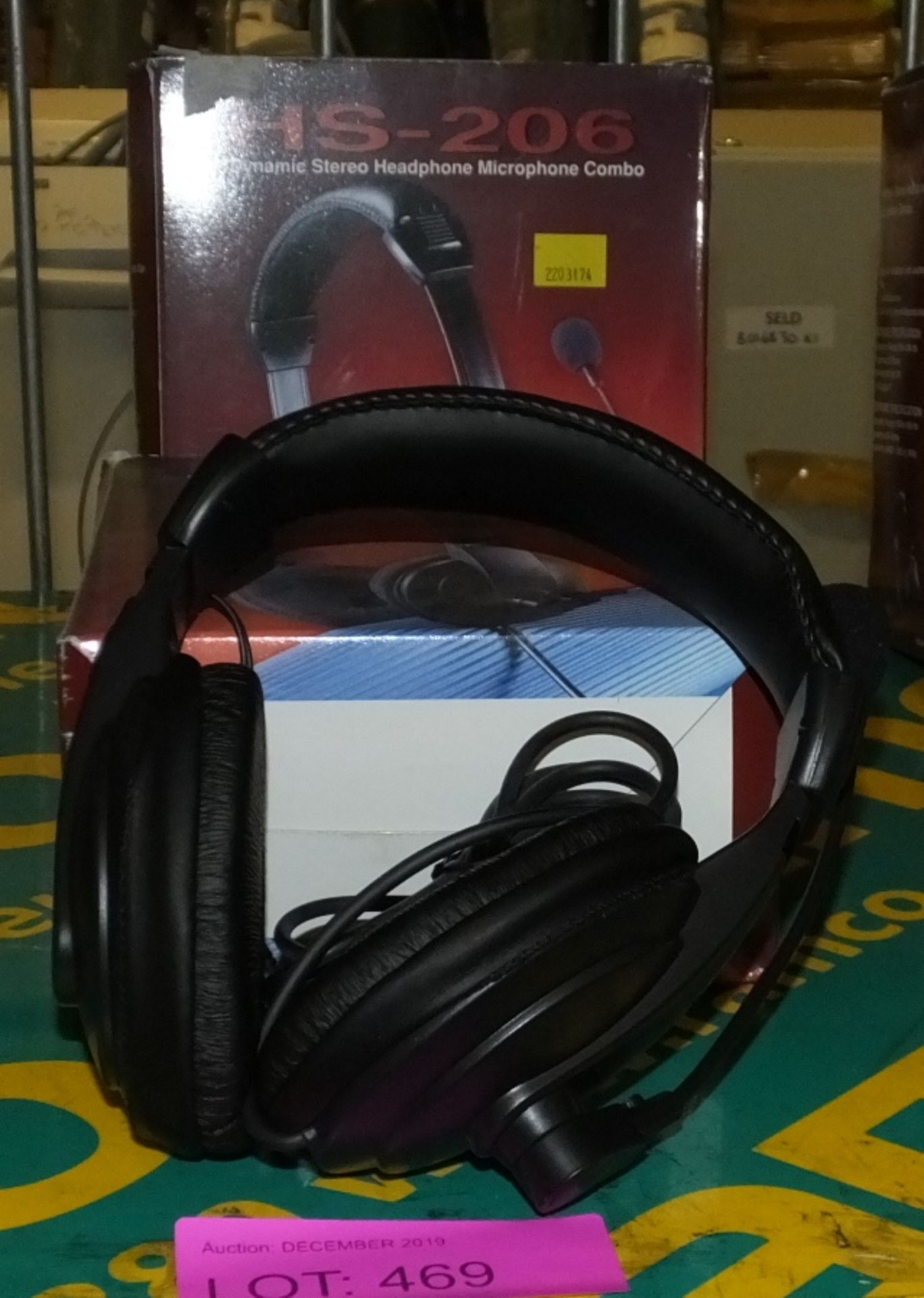 2x HS-206 Dynamic Combo Headphones