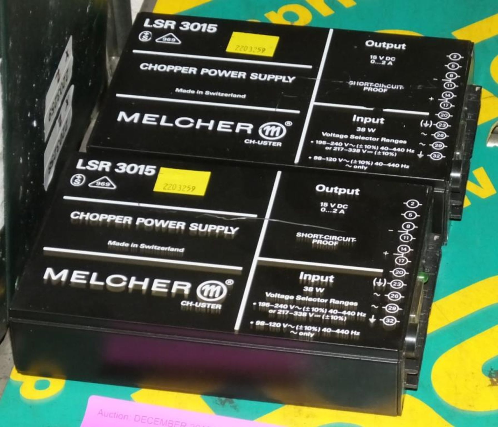 2x Melcher LSR 3005 Chopper Power Supply
