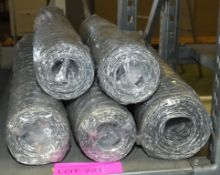 5x Rolls of Galvanised Chicken Wire W 0.6m x L10m