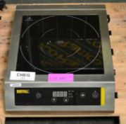 Buffalo H/Duty Induction Hob 3kW W390 x D490 x H120mm.